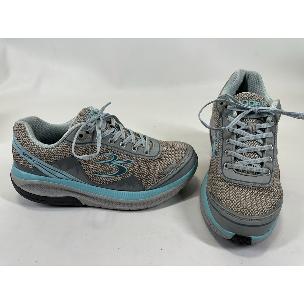 Gravity Defyer G-DEFY Mighty Walk‎ Women's Ortho Walking Shoes Size 10 Gray Blue